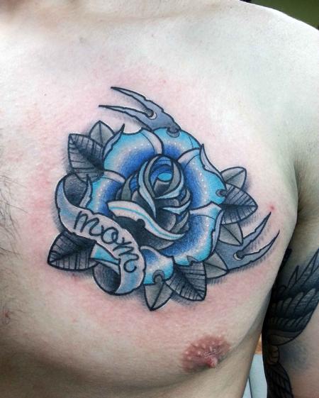 Tattoos - Blue Rose Tattoo - 99031